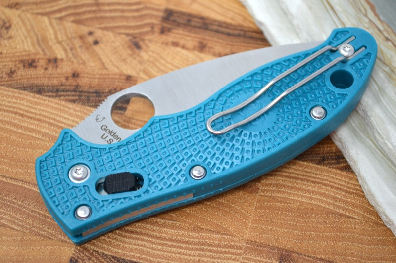 Spyderco Manix 2 - Blue FRN Handle / SPY27 Blade - C101PCBL2