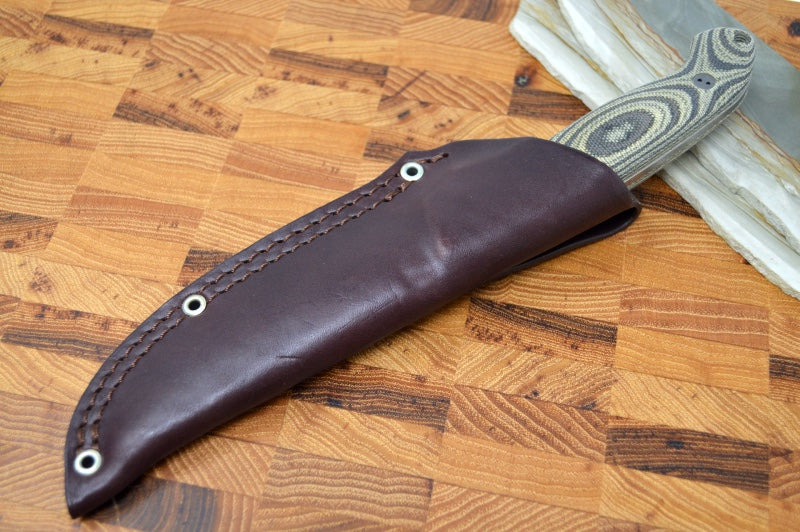 Bradford Knives Guardian 4.5 - 3D Camo Micarta Handle / Stonewash CPM-3V Blade / Sabre Grind 4.5S-109-3V