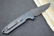 Pro Tech Rockeye OPERATOR Auto - Black Aluminum Handle / Tritium Push Button / Black CPM-S35VN Blade LG303-OPERATOR - Northwest Knives