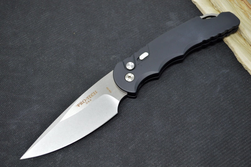 Pro Tech Tactical Response 4 Auto - Black Anodized Aluminum Handle - Stonewashed 154-CM Blade TR-4.1