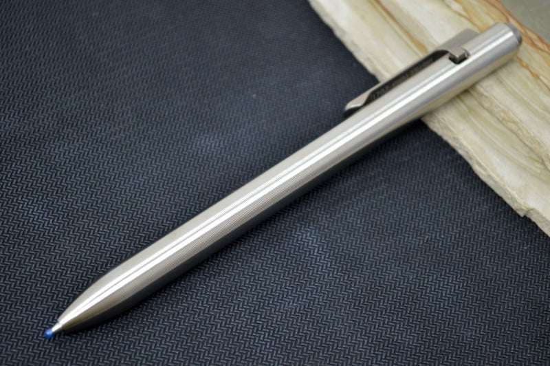 Tactile Turn Side Click Standard Pen - Titanium Handle / Titanium Clip