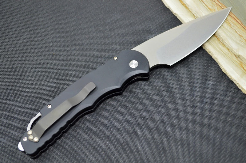 Pro Tech Tactical Response 4 Auto - Black Anodized Aluminum Handle - Stonewashed 154-CM Blade TR-4.1