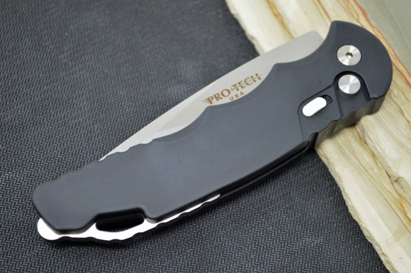 Pro Tech Tactical Response 4 Auto - Black Anodized Aluminum Handle - Stonewashed 154-CM Blade TR-4.1