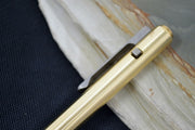 Tactile Turn Side Click Standard Pen - Bronze Handle / Titanium Clip - Northwest Knives