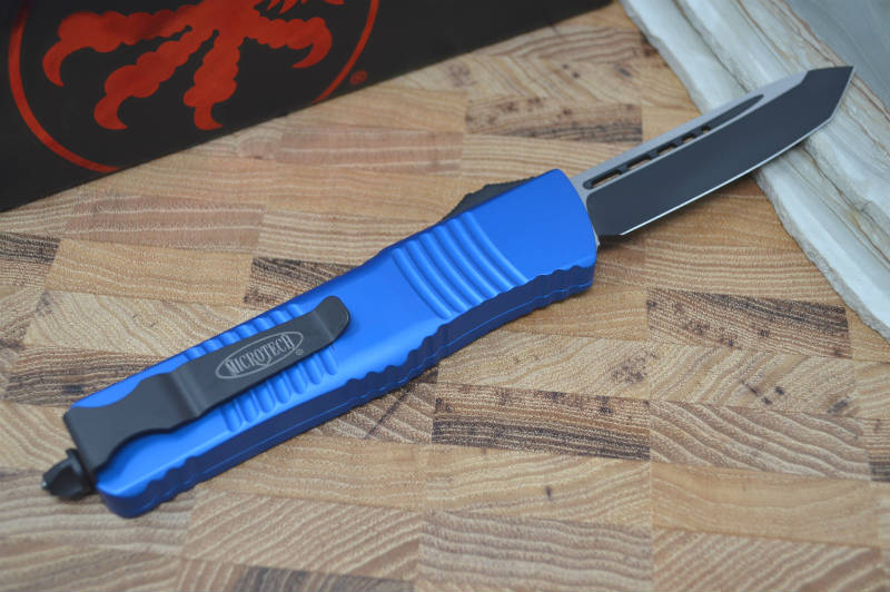 Microtech Combat Troodon OTF - Black Tanto Blade / Blue Body 144-1BL - Northwest Knives