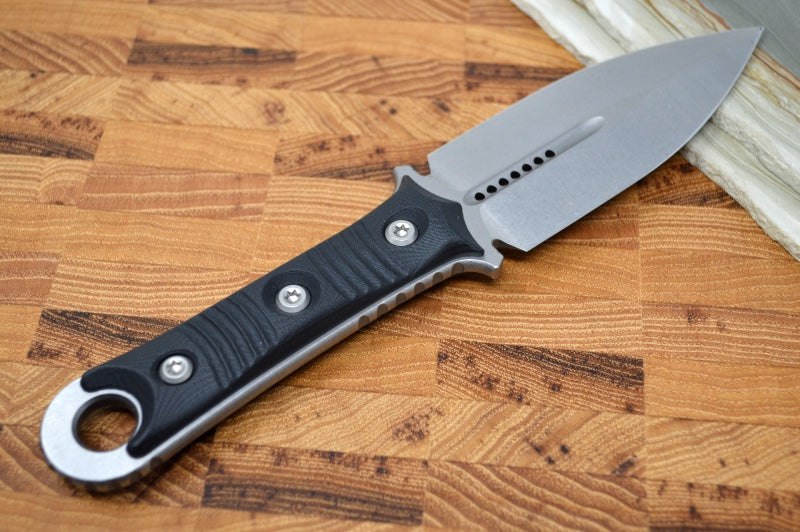 Microtech SBD - Satin Blade / Dagger Style / Black Handle 201-10