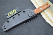 Tops Mini Fieldcraft - 1095 Steel / Tan Micarta Handle / Kydex Sheath MBROS-01 - Northwest Knives