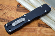 Microtech Dirac OTF - Apocalyptic Finish / Full Serrated Dagger Blade / Black Aluminum Handle 225-12AP - Northwest Knives