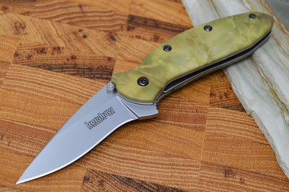 Kershaw 1620C Scallion Flipper - Satin 420HC Blade / Camo Aluminum Handle