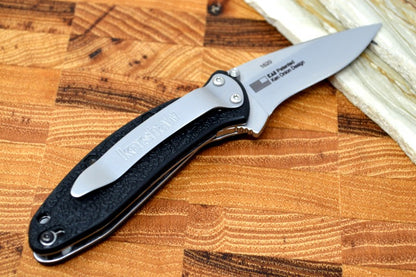Kershaw 1620 Scallion Flipper - Satin Blade / Black Handle