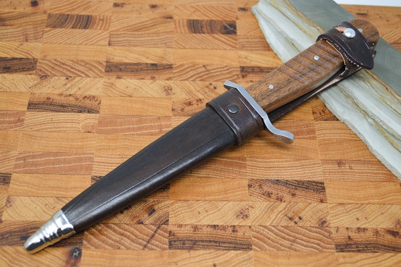 Boker Trench Knife Fixed Blade - Walnut Wood Handle 121918 – Northwest  Knives