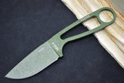 Esee Knives Izula - OD Green 440C Skeletonized Handle / 1095 Steel Blade / OD Green Textured Powdered Blade IZULA-OD - Northwest Knives