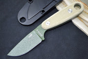 Esee Knives Izula II - Canvas Micarta Handle / 1095 Steel / OD Green Textured Powdered Blade IZULA-II-OD - Northwest Knives