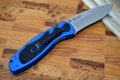 Blue Handle Knife | Kershaw Blur Assisted & Stonewash Blade
