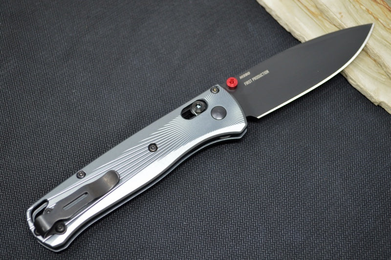 Benchmade 535BK-4 Bugout - M390 Blade / Silver Aluminum Handle - Lightweight Manual Folder