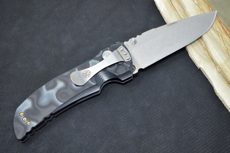 Hogue Knives EX 01 - Black G10 G-Mascus Handle / 154CM steel / Drop Point Blade 34159