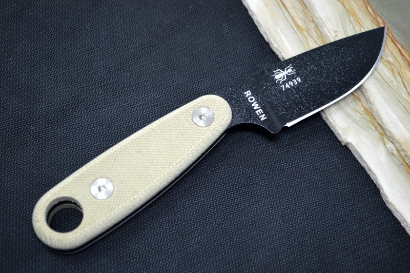 Esee Knives Izula II - Canvas Micarta Handle / 1095 Steel / Black Textured Powdered Blade IZULA-II-B