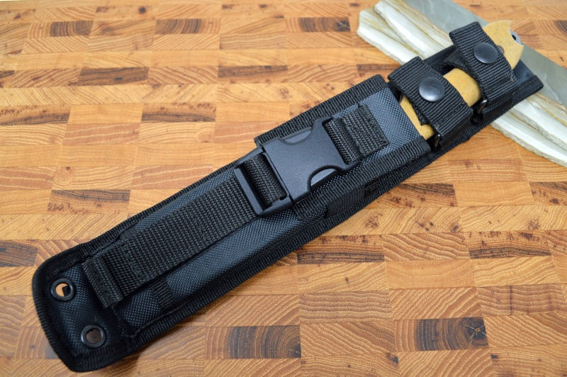 Bradford Knives Guardian 6 - 3D Natural Micarta Handle / Stonewash CPM-3V Blade / Sabre Grind 6S-104