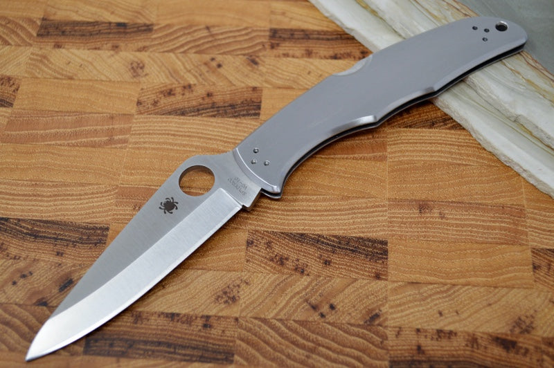 Spyderco Endura - Stainless Handle / Satin Blade - C10P