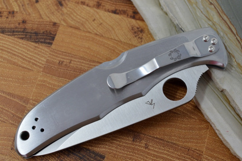Spyderco Endura - Stainless Handle / Satin Blade - C10P