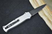 Piranha Knives "Bodyguard" - Black CPM-S30V Blade / Silver Aluminum Handle - Northwest Knives