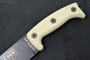 Esee Knives Junglas - Canvas Micarta Handle Scales / 1095 Steel / Black Textured Powder Coating Finish JUNGLAS-E - Northwest Knives