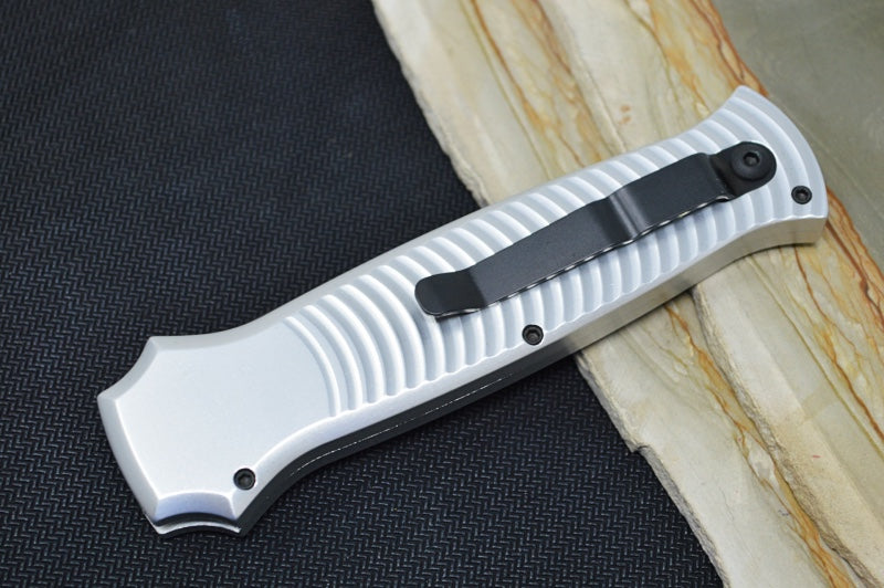 Piranha Knives "Bodyguard" - Black CPM-S30V Blade / Silver Aluminum Handle - Northwest Knives