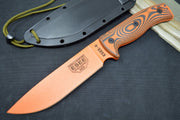 Esee Knives Model 6 - Black & Orange G10 Handle / 1095 Steel / Orange Textured Powdered Blade 6POR-006 - Northwest Knives