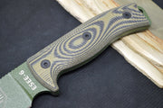 Esee Knives Model 6 - OD Green & Black G10 Handle / 1095 Steel / OD Green Textured Powdered Blade 6POD-003 - Northwest Knives