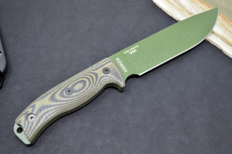 Esee Knives Model 6 - OD Green & Black G10 Handle / 1095 Steel / OD Green Textured Powdered Blade 6POD-003