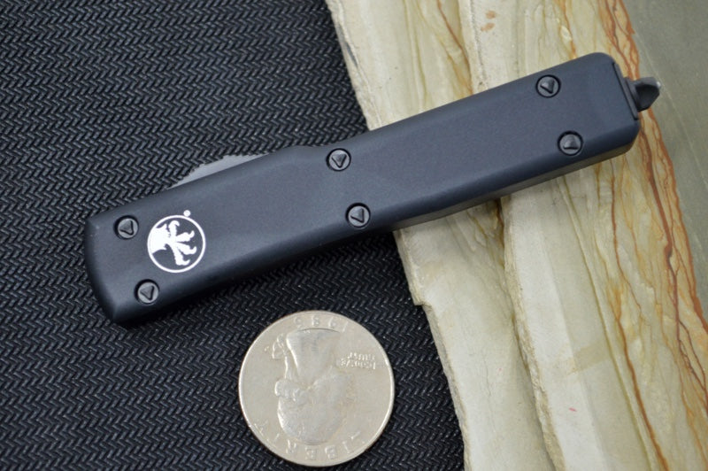 Microtech UTX-70 Tactical OTF - Black Handle / Single Edge / Black Blade 148-1T