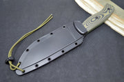 Esee Knives Model 6 - OD Green & Black G10 Handle / 1095 Steel / OD Green Textured Powdered Blade 6POD-003 - Northwest Knives