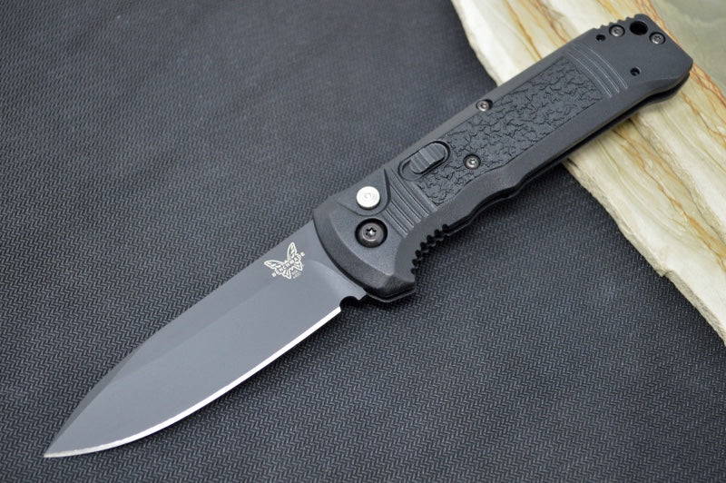 Benchmade 4400BK Automatic Knife - Black Blade / CPM-S30V Steel / Black Grivory Handle