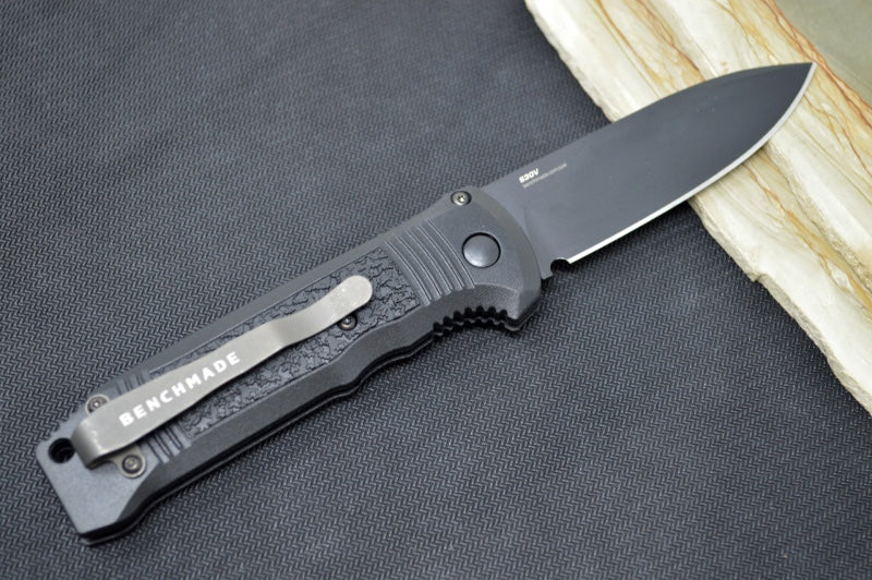 Benchmade 4400BK Automatic Knife - Black Blade / CPM-S30V Steel / Black Grivory Handle