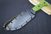 Esee Knives Model 6 - Venom Green & Black G10 Handle / 1095 Steel / Neon Green Textured Powdered Blade 6PVG-007 - Northwest Knives