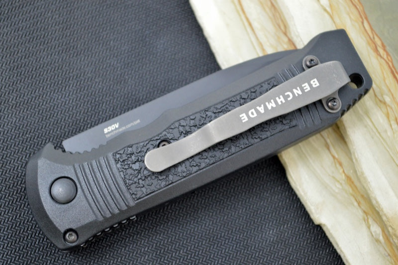 Benchmade 4400BK Automatic Knife - Black Blade / CPM-S30V Steel / Black Grivory Handle