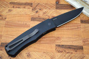 Pro Tech "Whiskers" Auto - Black Aluminum Handle - Bolster Release - Northwest Knives