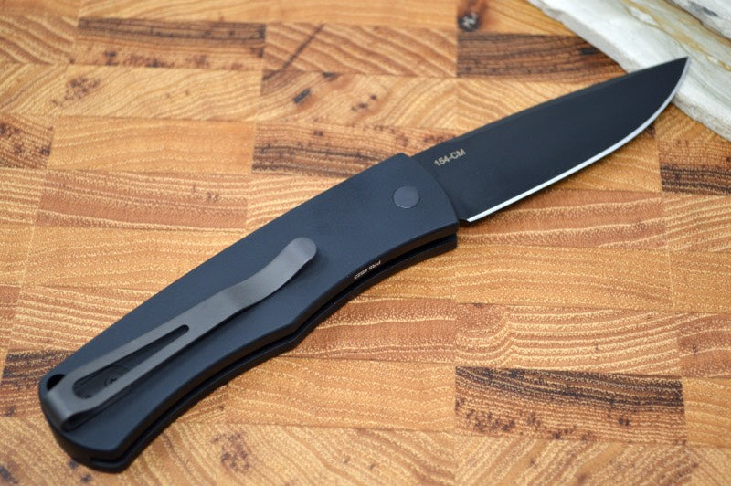 Pro Tech "Whiskers" Auto - Black Aluminum Handle - Bolster Release