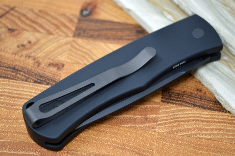 Pro Tech "Whiskers" Auto - Black Aluminum Handle - Bolster Release
