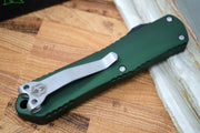 Heretic Knives Manticore E OTF - Battleworn Tanto Blade / OD Green Handle - Northwest Knives