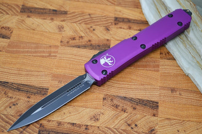 Microtech Ultratech OTF - Double Edge / Black Blade / Violet Body - 122-1VI