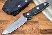 Microtech Socom Alpha Mini T/E- Stonewash Finish / Tanto Blade / Black G10 Handle 114M-10 - Northwest Knives