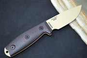 Esee Knives Model 3 - Blood & Black G10 Handle / 1095 Steel / Desert Tan Textured Powdered Blade 3PMDT-004 - Northwest Knives