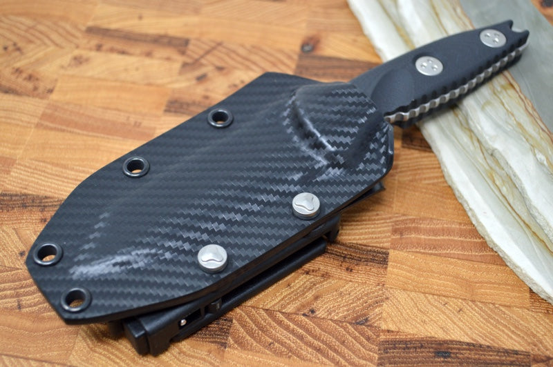 Microtech Socom Alpha Mini T/E- Stonewash Finish / Tanto Blade / Black G10 Handle 114M-10 - Northwest Knives