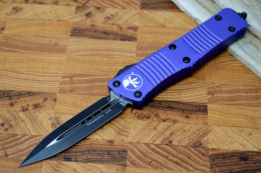 Microtech Troodon OTF - Double Edge Standard / Purple Handle -138-1PU