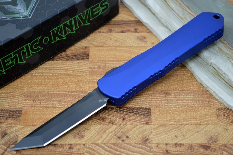 Heretic Knives Manticore E OTF - Black Tanto Blade / Blue Handle