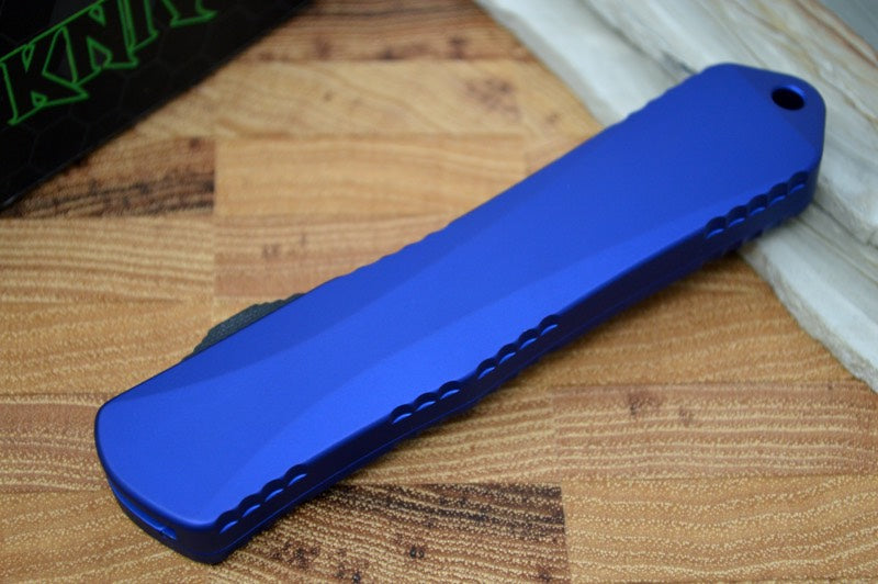 Heretic Knives Manticore E OTF - Black Tanto Blade / Blue Handle - Northwest Knives