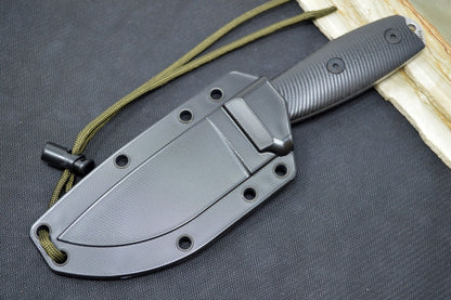 Esee Knives Model 3 - Black G10 Handle / CPM-S35VN Steel / Stonewash Finished Blade 3PM35V-001