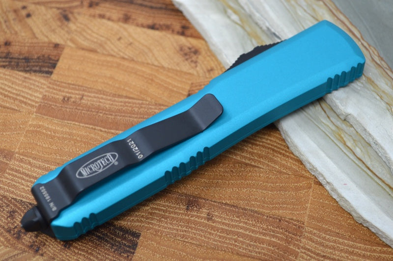 Microtech Ultratech OTF - Tanto Edge / Black Blade / Turquoise Body - 123-1TQ