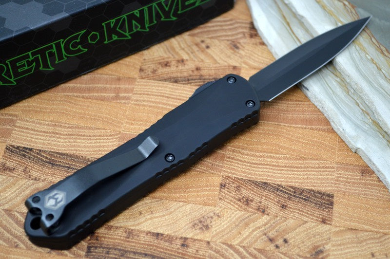 Heretic Knives Manticore E OTF - Black Dagger Blade / Black Handle